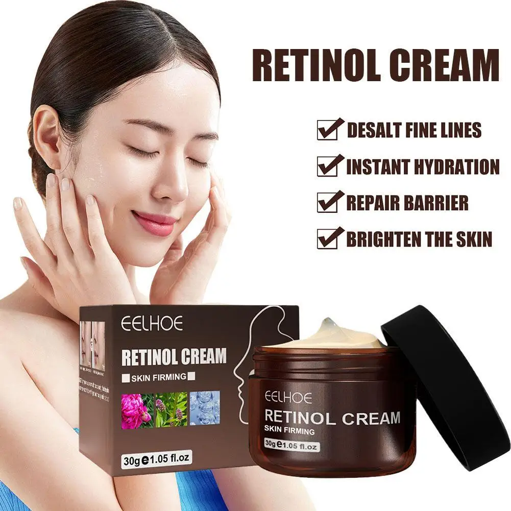 30g Effective Improve Retinol Face Cream Anti-Aging Remove Wrinkle Firming Lifting Whitening Brightening Moisturizing for women