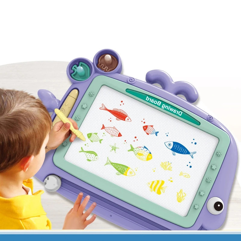 Cartoon Color Magnetic Doodle Drawing Board Toy Set For Kids, Early Education Learning Skill Development Toys For Toddlers