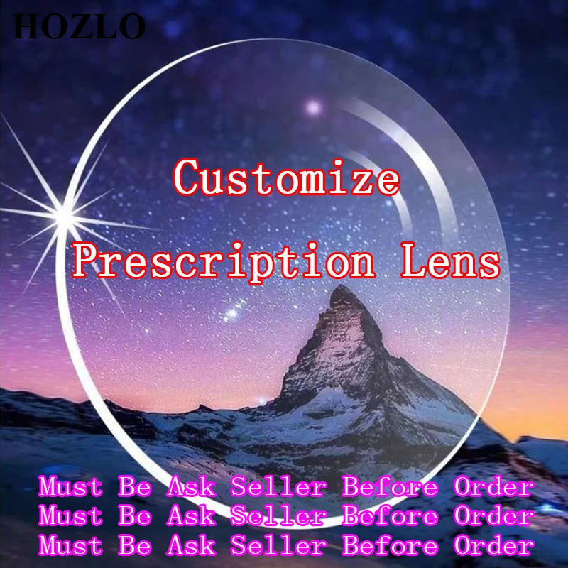 Myopia Reading Glasses Customize Prescription Lens (Photochormic/Bifocals/Progressive/Anti Blue),Must Be ask Seller Before Order