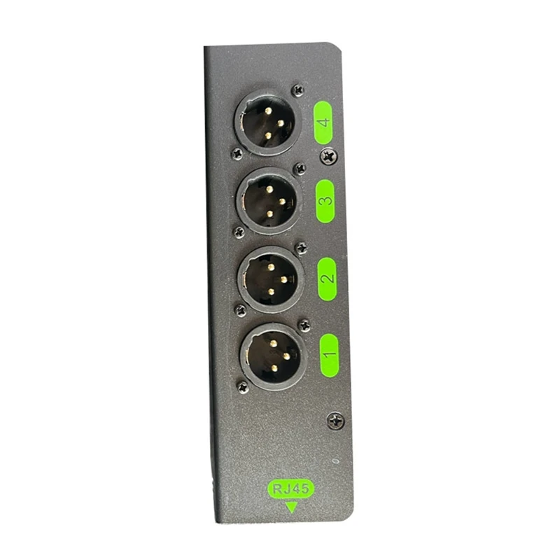4CH 3 Pin Audio/DMX Over Network Cable Extender DMX512 Network Signal Extender XLR To RJ45 Ethernet Adapter XLR