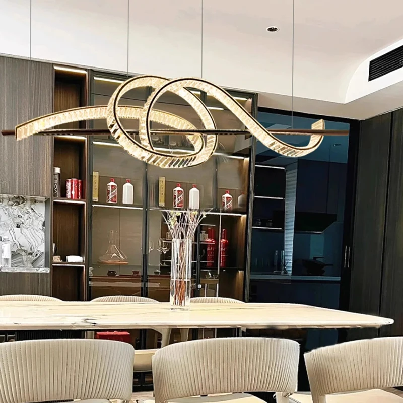 Home Decorationpendant Lights, Luxury Crystal Living Room Chandelier, Dining Room Pendant Lamp, Ceiling Light, Indoor Lighting