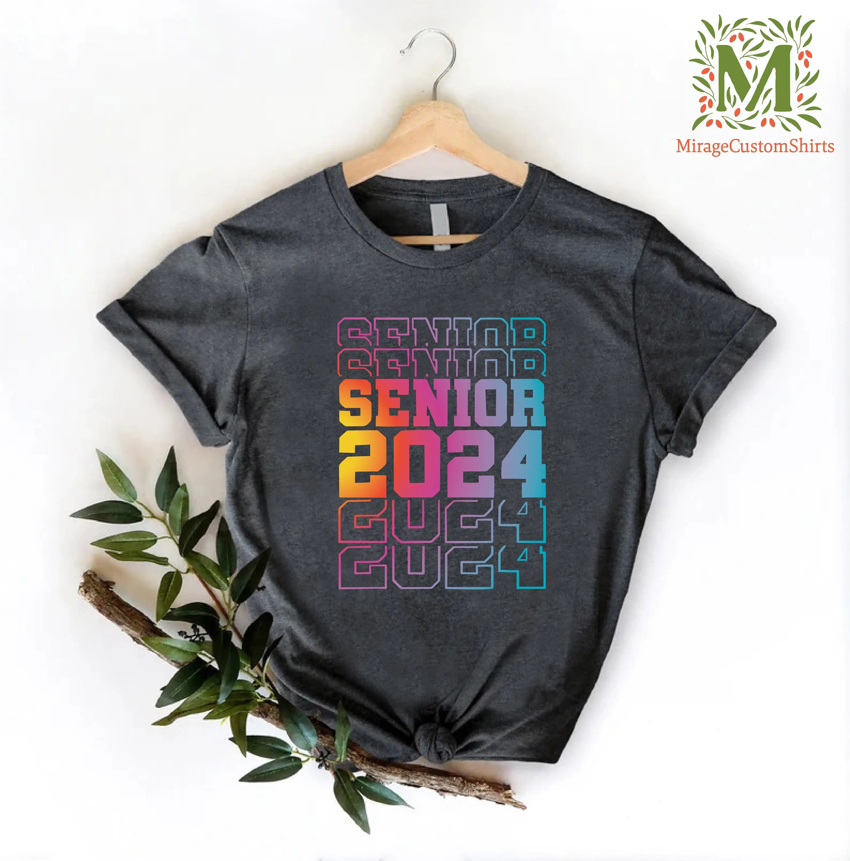 Senior 2024 T Shirt Graduation s for Her High School College Graduate Class Of