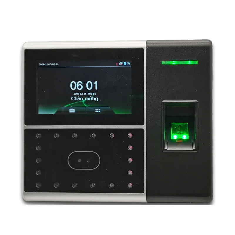 IFace302-S TCP/IP Biometric Face & Fingerprint Attendance System With Customized Logo Touch Screen Cloud Storage
