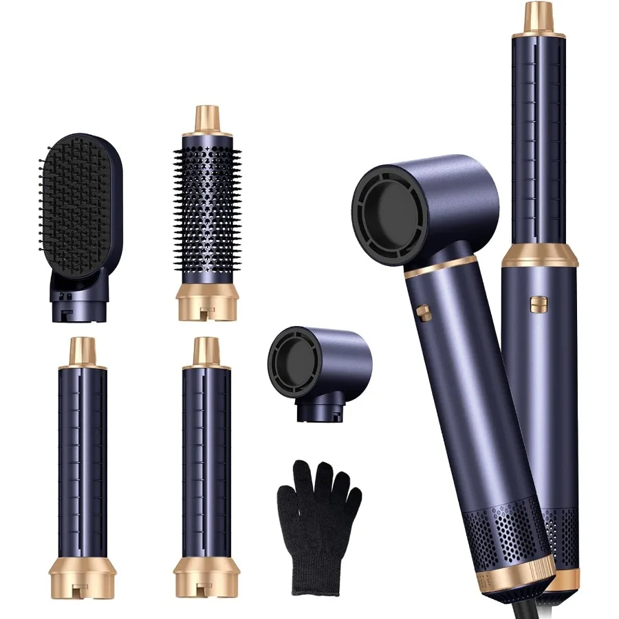 

5 in 1 Hair Dryer Brush Negative Ion Air Styler Wrap Hair Styler Upgrade Blow Dryer Brush Air Curler for Hair Blowout Brush Set