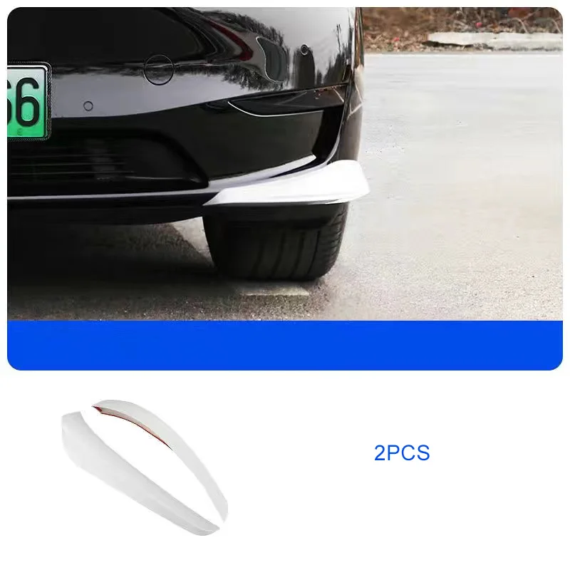 For Tesla Model 3/y Car Bumper Corner Anti-Collision Front Strip Front Bar Protective Cover Accessories Refit Trim Decoration