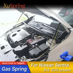 For Nissan Sentra B18 Bluebird Sylphy N16 2020 2021 2022 2023 Car Hood Cover Spring Shock Gas Support Strut Bars Hydraulic Rod