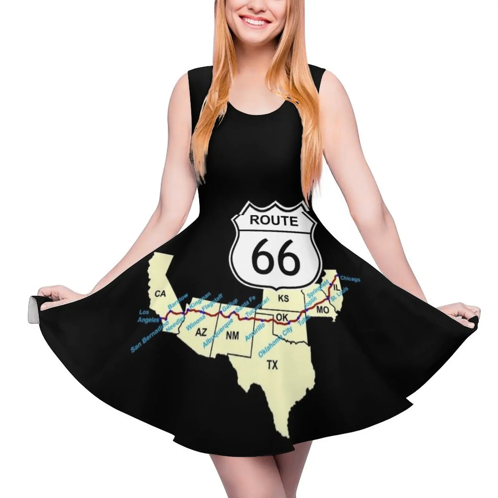 

Route 66 Sleeveless Dress Women"s clothing womens dress purple dress elegant