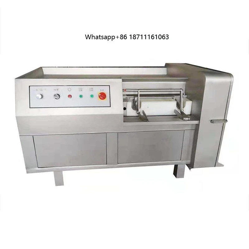 Fully Automatic Commercial Frozen Meat Dicing Machine 304 Stainless Steel Frozen Meat Cube Chicken Cutting Machine