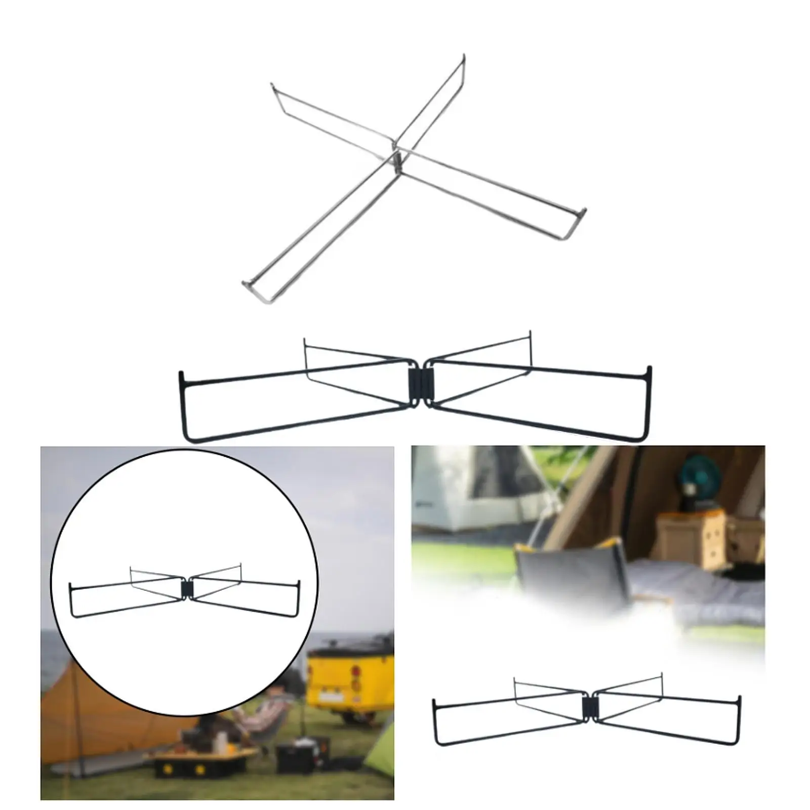 Foldable Cooler Stand Foldable Stand Rack Trash Bag Holder Heavy Duty Sturdy