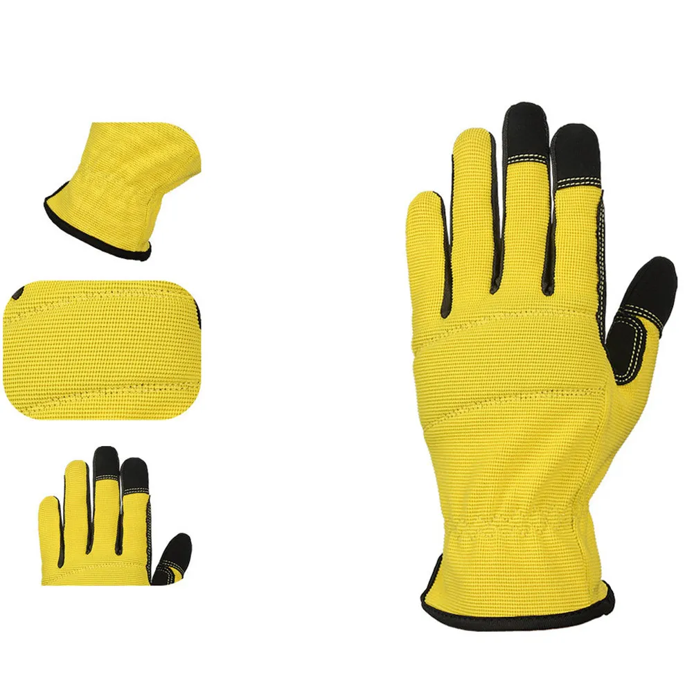 

1 Pair Garden Gloves Breathable Protective Work Gloves For Gardening Planting Repair Welding Safety Handling Reusable