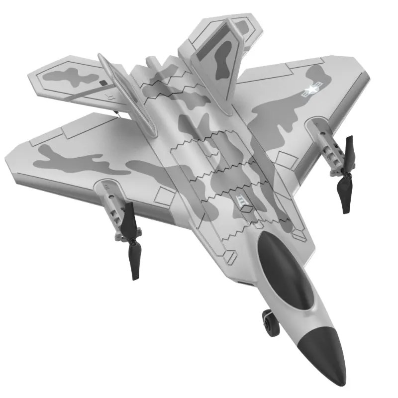 Bm16 Four-Channel F22 Fighter Jet, Vertical Crane, Fixed-Wing Remote-Controlled Foam Glider, Aircraft Model, Boys' Toy view 5
