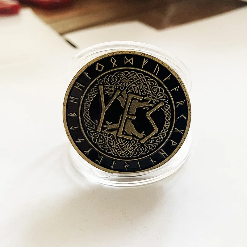 Colección de monedas conmemorativas de bronce Sí No, regalo de recuerdo, arte de Metal, regalo artesanal para amantes de la antigüedad, 1 ud.