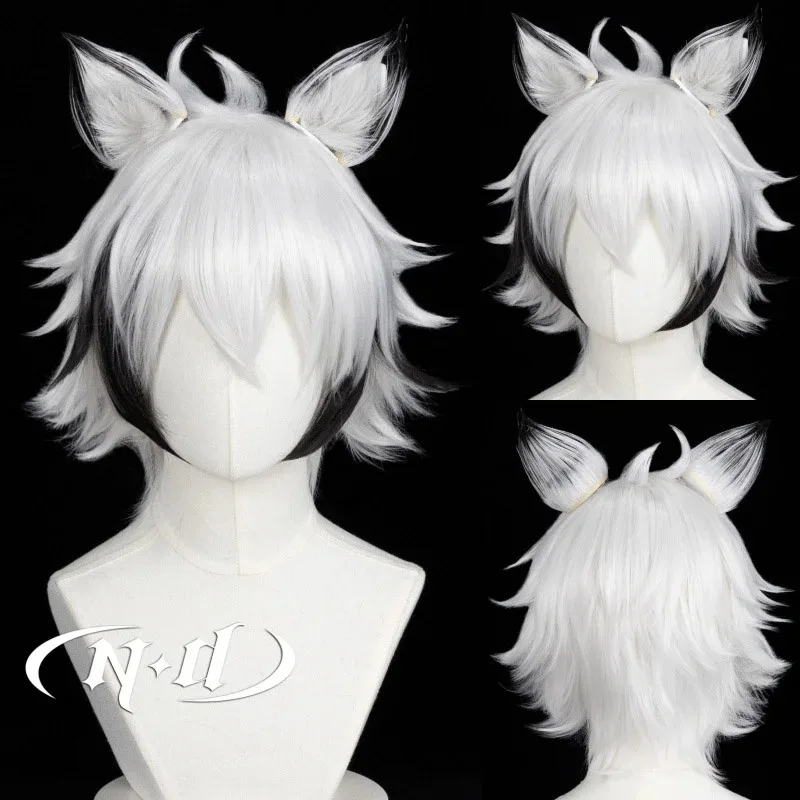 DY2025ND Von Lycaon Cosplay Wigs Game Zenless Zone Zero ZZZ Cosplay Hair Wigs for Comic Con Coser Halloween Party Synthetic Kane