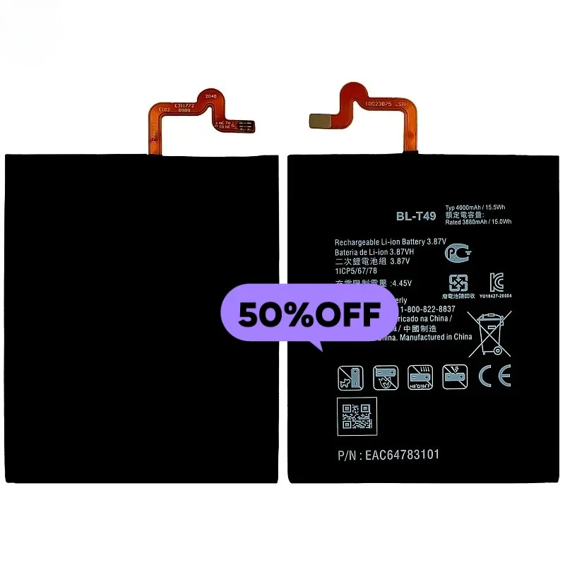 BL-T49 for LG K51S/LMKS10EMW/LM-K510EMW/LM-K510K61/LMO630EAW/LM-Q630EAW/LM-0630K41S/LMK410EMW/LM-K410EMW/LM-K410  Phone Battery