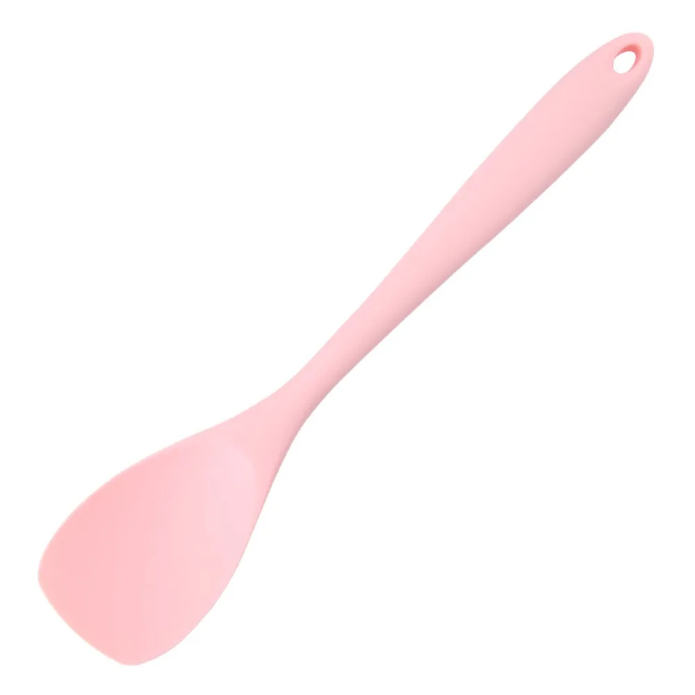 Herramienta para hornear, espátula de cocina de silicona, raspador de mezcla antiadherente de mango largo, pala de lengua de pato resistente al calor, crema