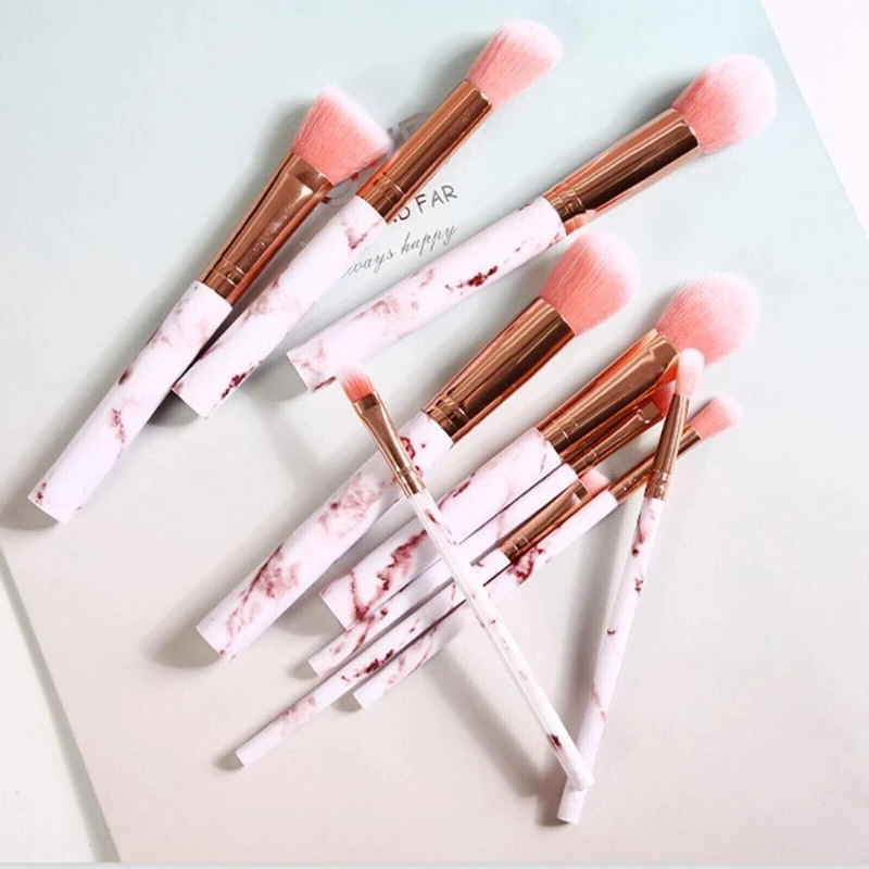 10Pcs/Set Makeup Brushes Tool Set Cosmetic Powder Eye Shadow Foundation B Blending Beauty Beauty Kit For Pay Brushes