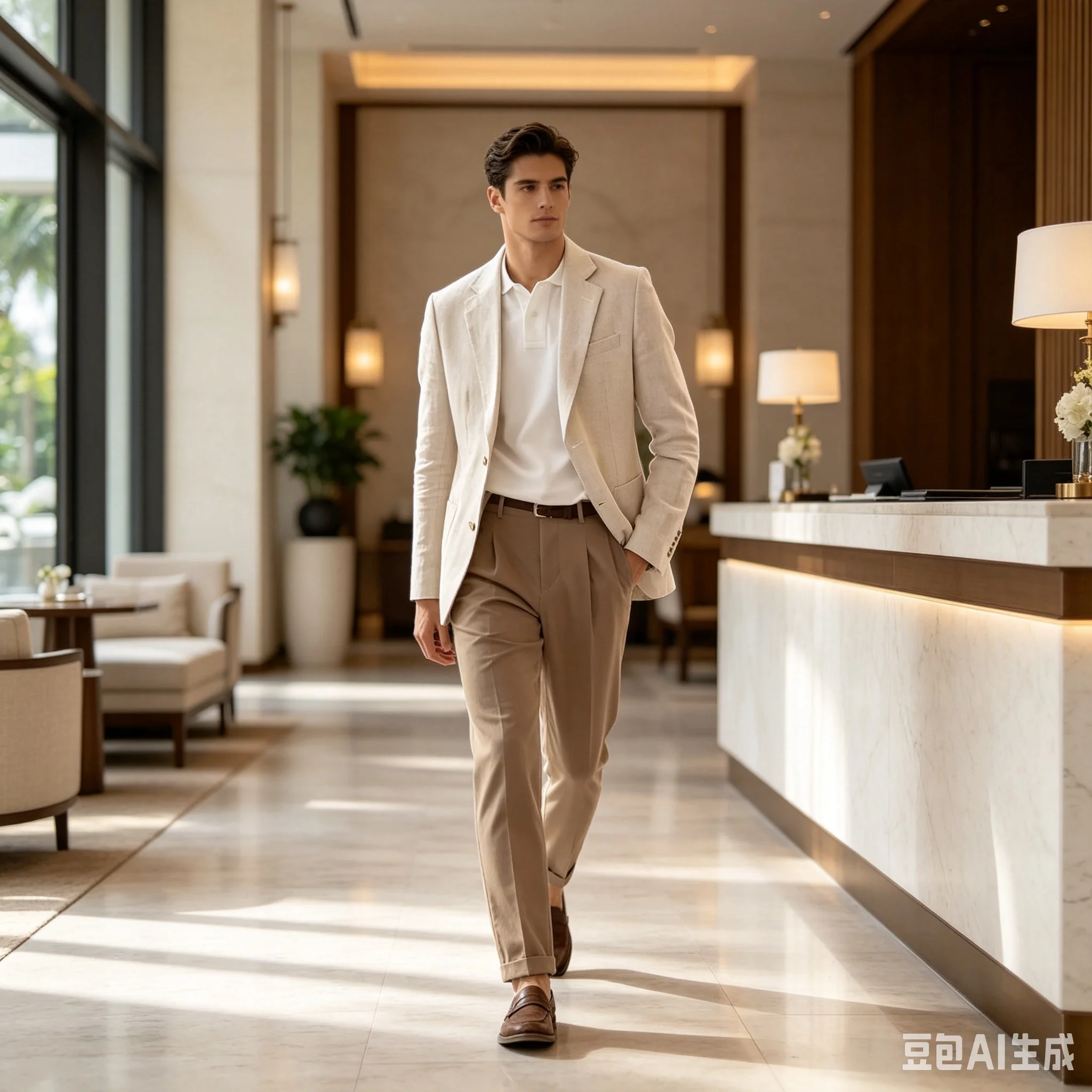 

Casual Summer Beige Linen Men Blazer Slim Fit Classic Beach Prom Wedding Suit Jacket for Men Formal Business Thin One Coat Tops