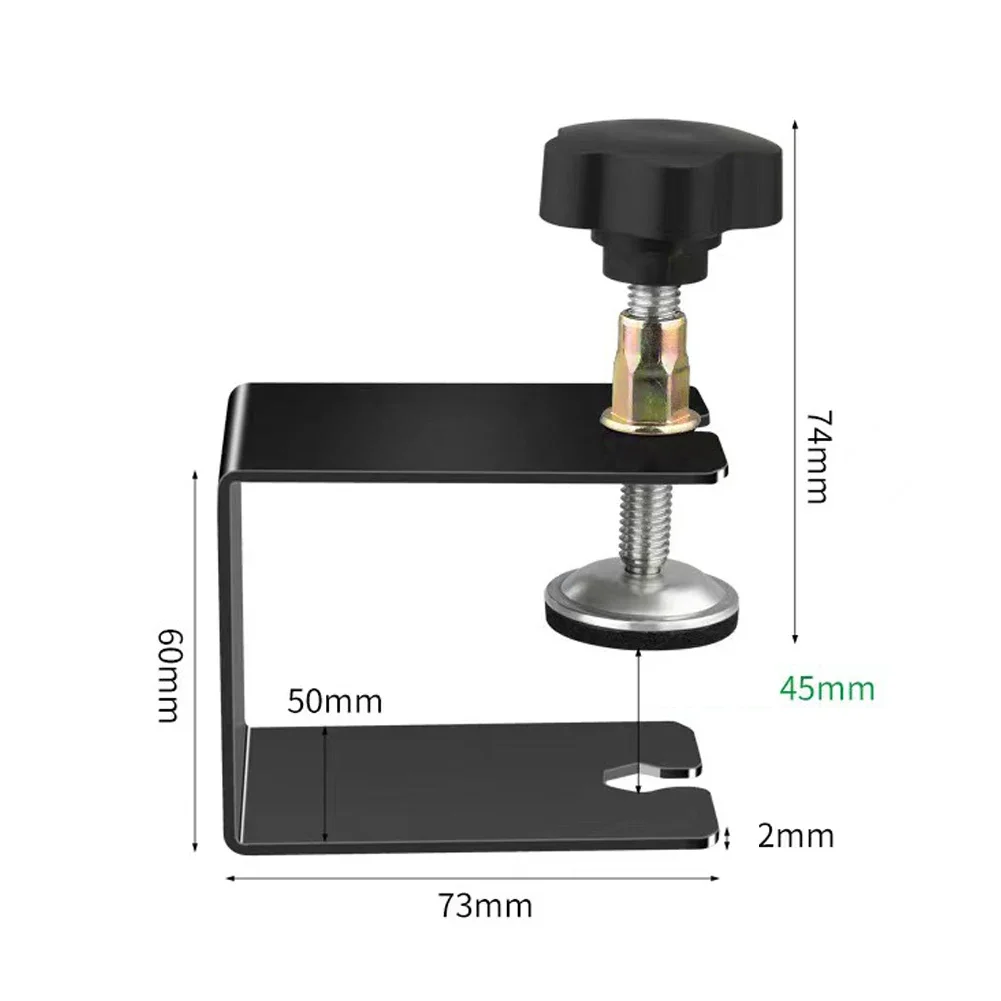 1/2pcs Drawer Front Mounting Clamp Stainless Steel G-shaped Drawer Front Installation Clamp Hardware Durable Woodworking Gadgets