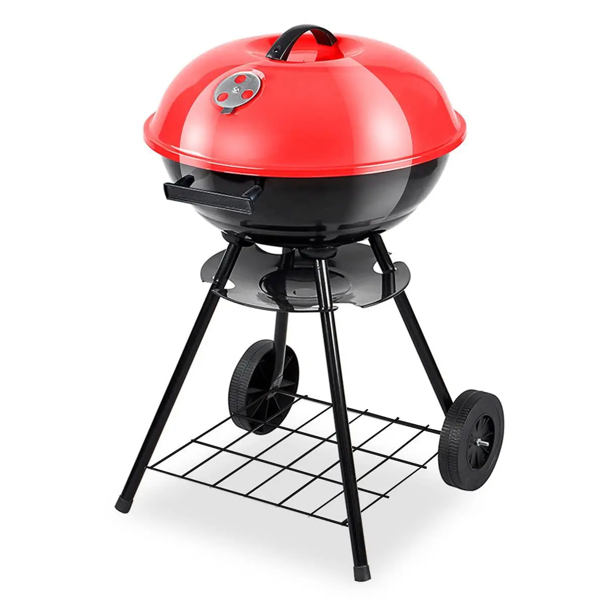 

NEW ARRIVAL 17 Inch Charcoal Grill BBQ Grill Camping Stove for Outdoor Cooking With Wheels
