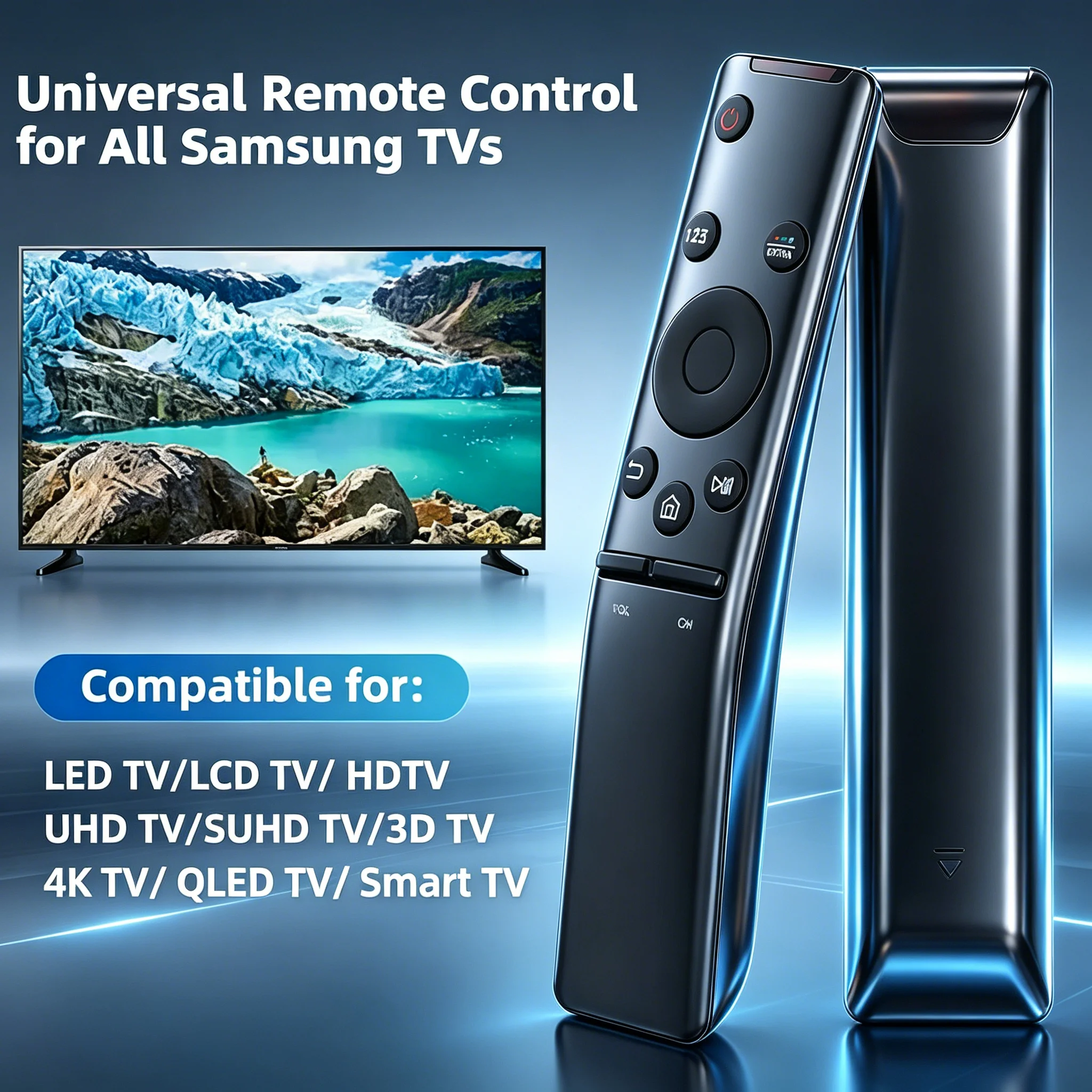 Universal Replacement Remote Control Durable Handheld Remote Controller For Samsung Smart TVs for Daily Home Entertainment Use