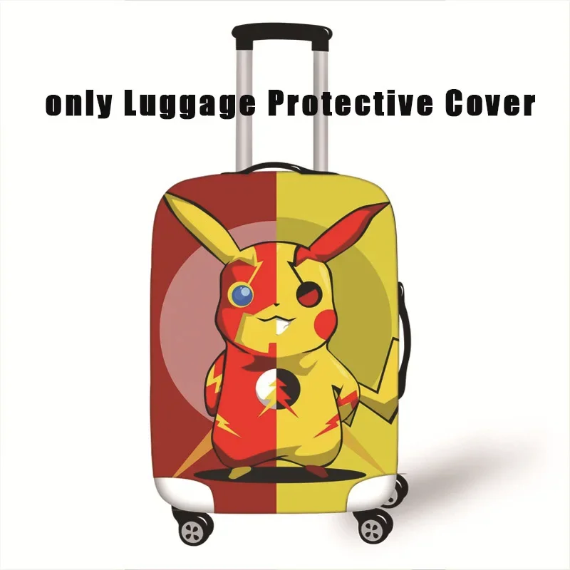 Pokemon Pikachu Travel Suitcase Dust Cover Luggage Protective Cover for 18-32 Inch Trolley Case Dust Cover Travel Accessories