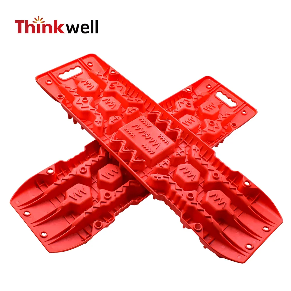 New 4WD Emergency Tool 2pcs Recovery Traction Board Tracks for Sand Snow Mud with Mounting Kit Tire Ladder for Off-Road Vehicles