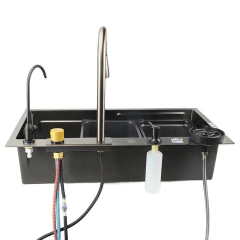 बड़ी क्षमता वाला किचन सिंक, पेशेवर आधुनिक, आसान स्थापना, जंगरोधी अंडरमाउंट किचन सिंक, किचन घर के लिए मोटा 10 best sales काउंटर सिंक - №3