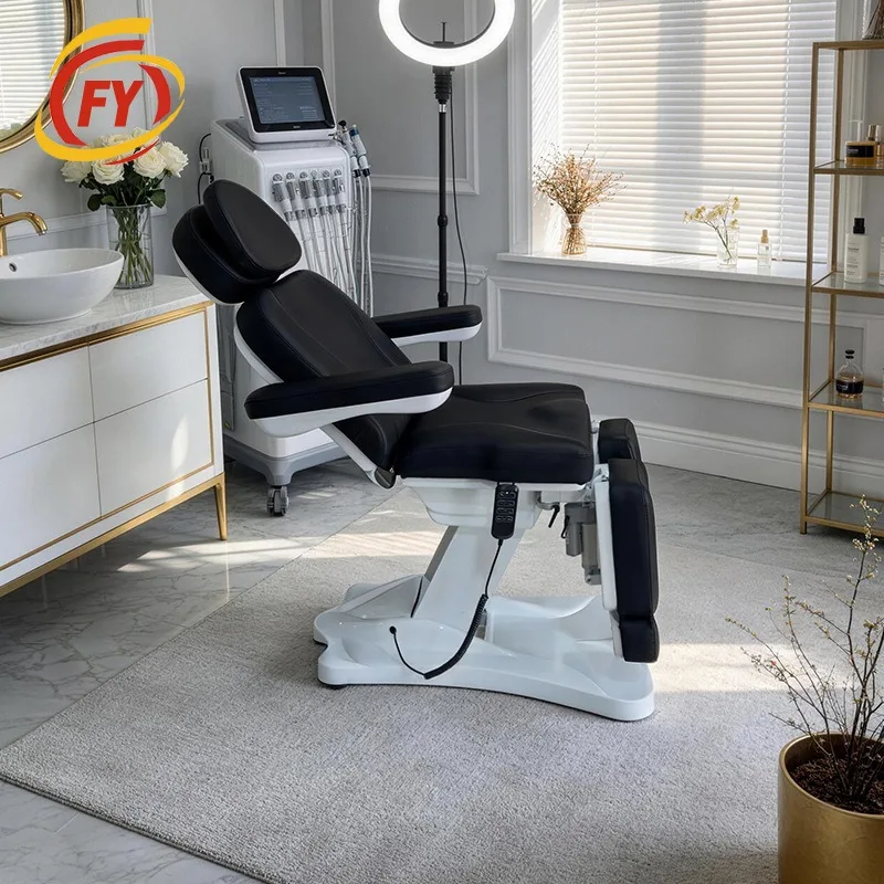Multifunctional electric beauty bed, special tattoo embroidery body bed for beauty salons, split-leg massage bed