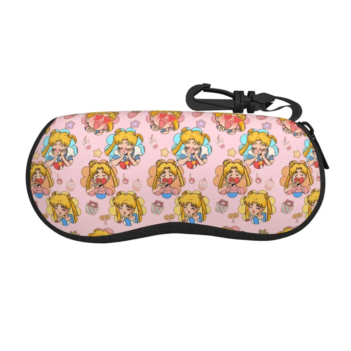 Benutzerdefinierte S-Sailors M-Moons Mangas Japan Shell Brillenschutzetuis für Herren und Damen, Sonnenbrillenetui, Brillentasche