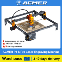 ACMER P1 S Pro Laser Engraver 6W 10W 20W Power with WIFI Laser Engraving Cutting Machine Engravable Wood Leather Lacquered Metal