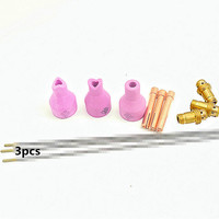 12 Pcs qq150-150a TIG argon arc welding fittings package, copper clip inside, tile needle inside and outside nozzle guide body