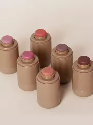 3-in-1Blush Stick Lasting Brightens Facial Cheek Stick Moisturizing Flash Lip Gloss Makeup Lip Gloss Face Rouge