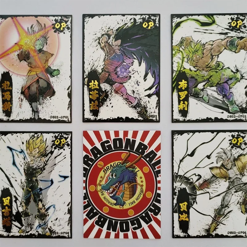 

Anime Dragon Ball OP Cards Vegeta Iv Son Goku Broli Son Gohan Frieza Collectible Cards Christmas Birthday Gifts Children's Toys