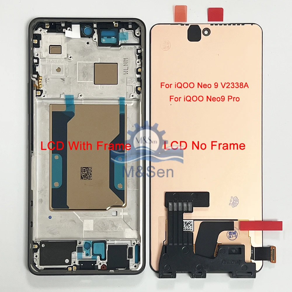 6.78インチ純正AMOLED Vivo iQOO Neo 9 5G LCD V2338Aディスプレイ