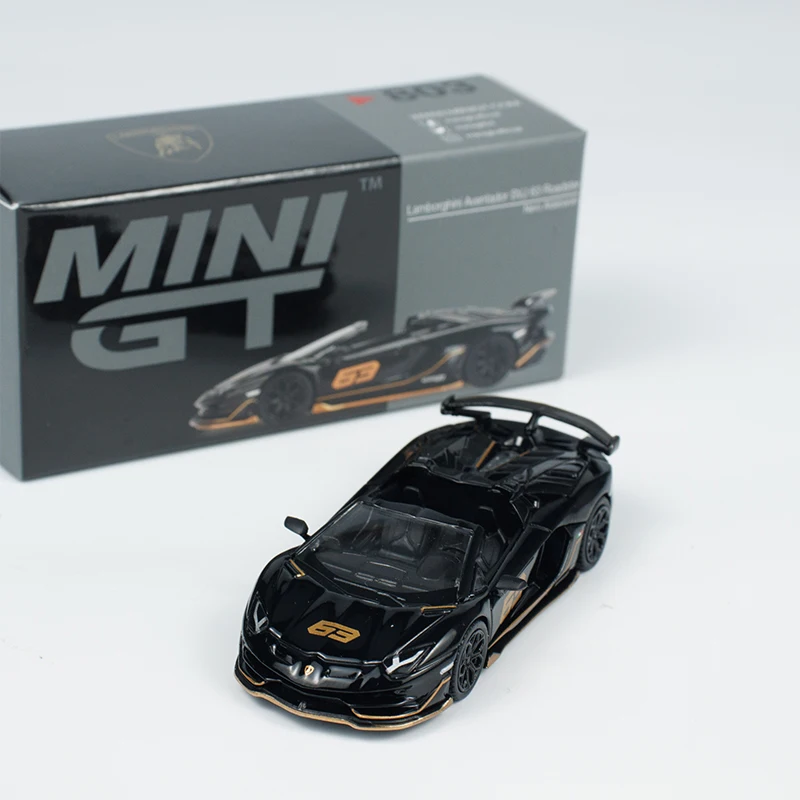 MINIGT 1:64 รถรุ่น Lambor Aventador SVJ 63 Roadster Alloy Die-Cast กีฬารถ # 803