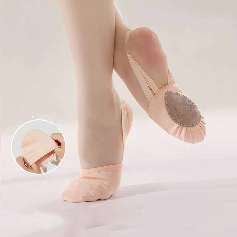 

Танцевальная обувь для взрослых, тренировочная обувь на мягкой подошве, гимнастическая обувь на половину ног, удобная дышащая эластичная детская тренировочная обувь