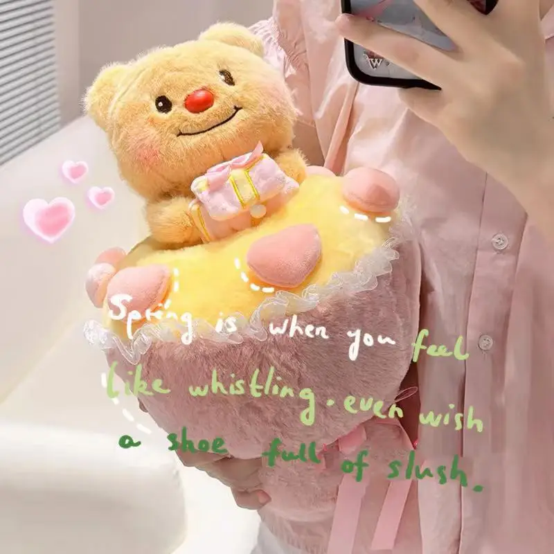 Bear Bouquet Doll Plush Toys Hug Pillows Office Sofa Room Decoration Toys Doll Desktop Plush Toy Souvenir Valentine's Day Gift