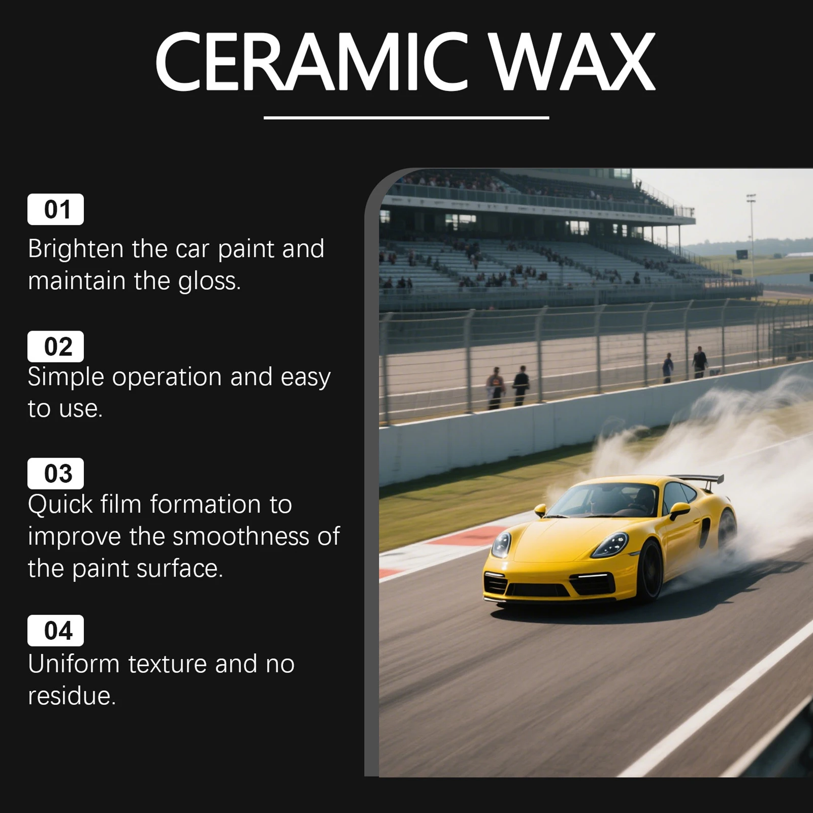 طقم شمع السيارات 50 جرام، طقم شمع مزيل خدوش السيارة السريع لسهولة التفاصيل والتألق