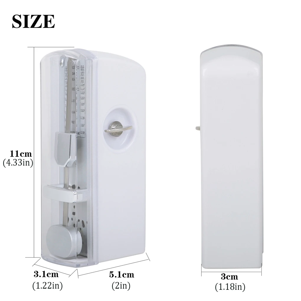 Guitar Metronome Mechanical Adjustable Electric Acoustic Musical Instruments 60-208 Beat Training Parts Trainer  Wood