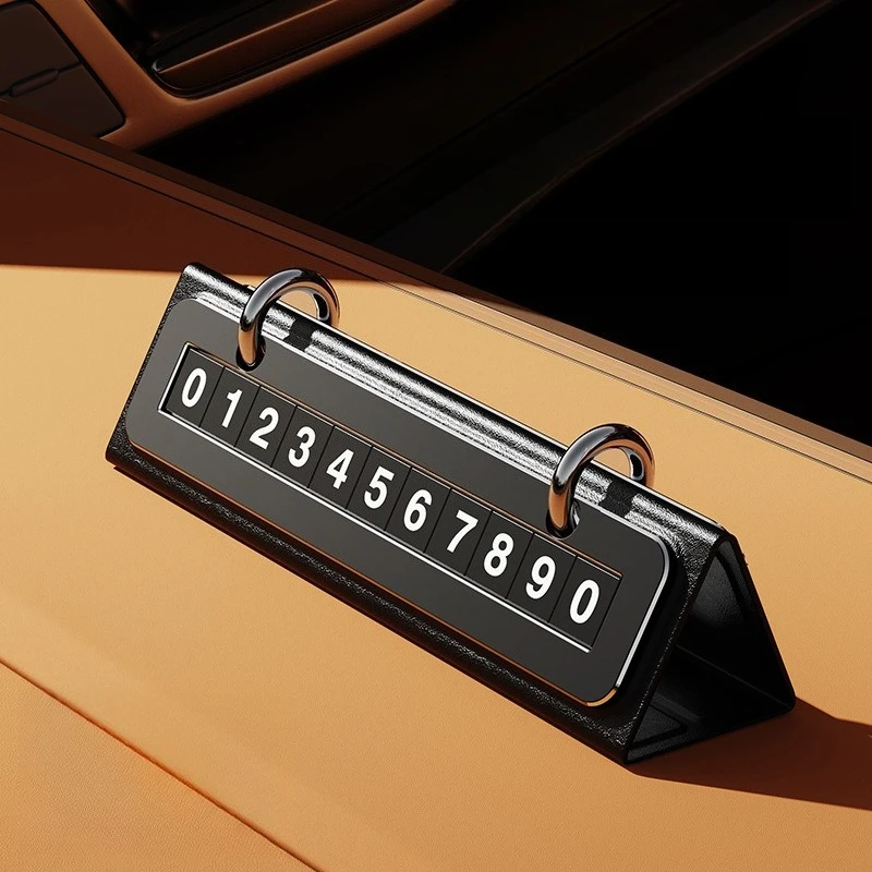 علامة وقوف السيارات المؤقتة الجديدة التقويم الإبداعي لوحة ترخيص متحركة أجندة مكتبية /رزنامة مكتبية زخرفة رقم اللوحة #1