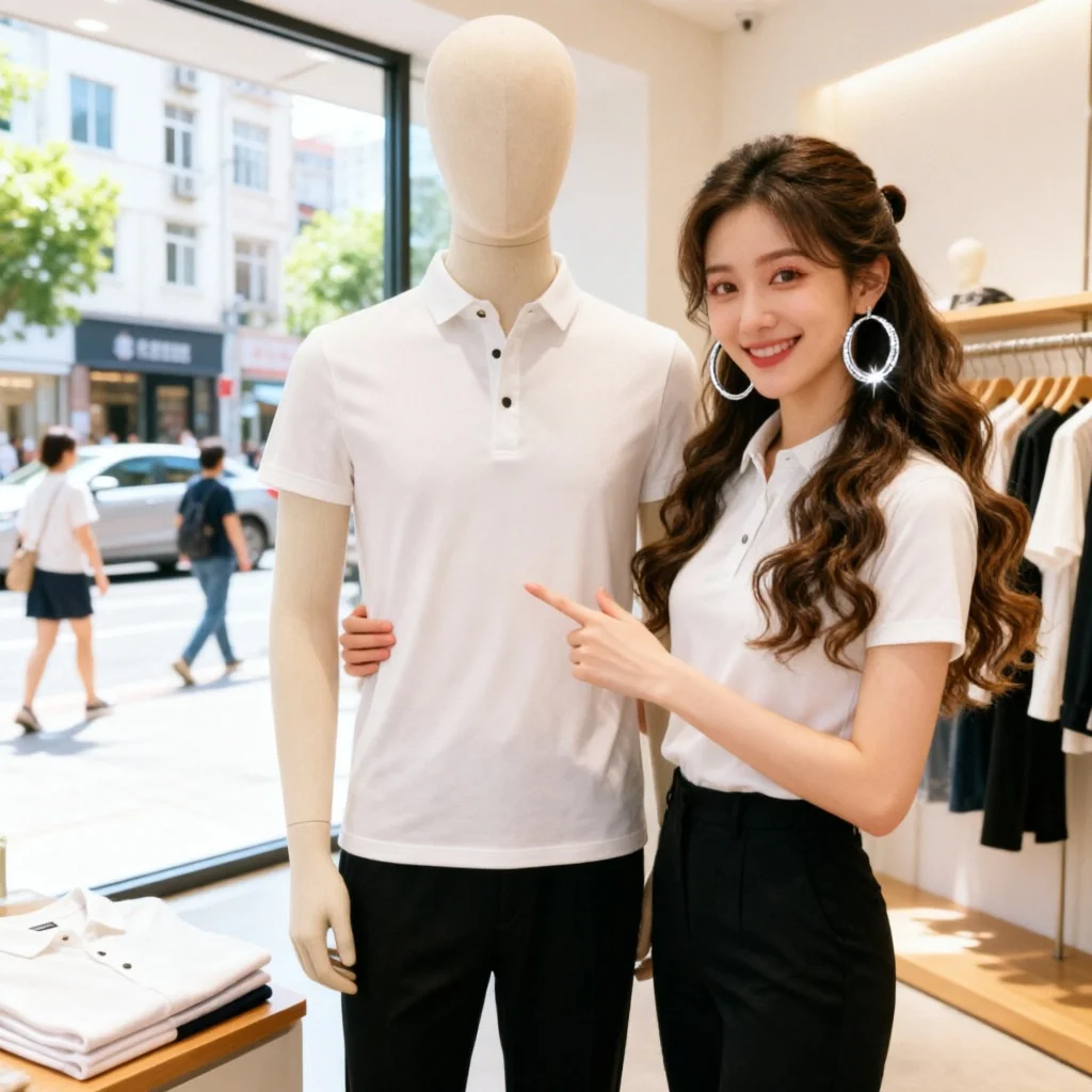 

Summer Men's Shirt Pure Color Collar Casual Slim Fit Short Sleeve Versatile Cool Feeling Couple's Top Polyester Fiber