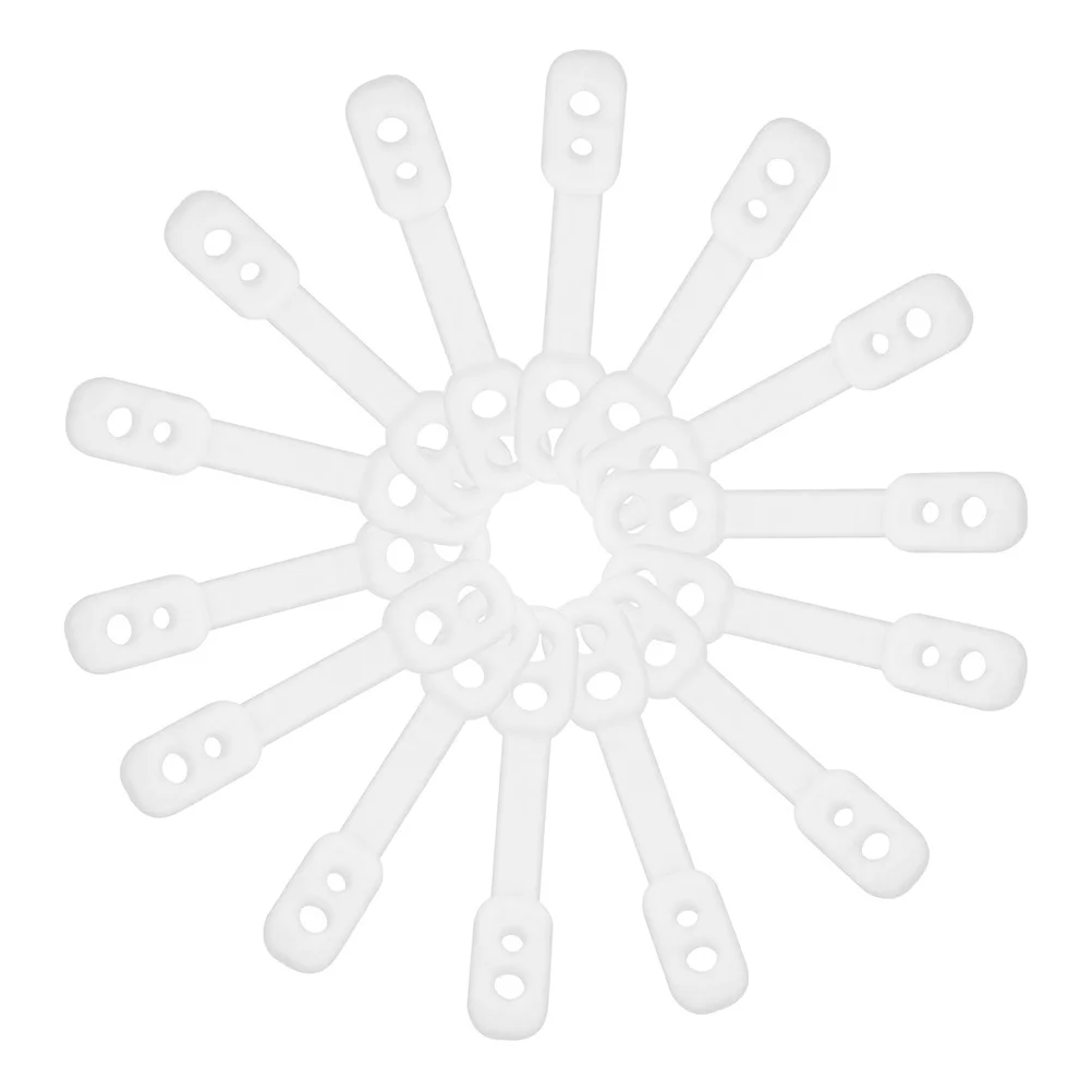 

50Pcs Windproof Hook Anti-Slip Clip Silicone Hanger Grips for Clothes Fixing Household Outdoor Use Non-Skid Fastener