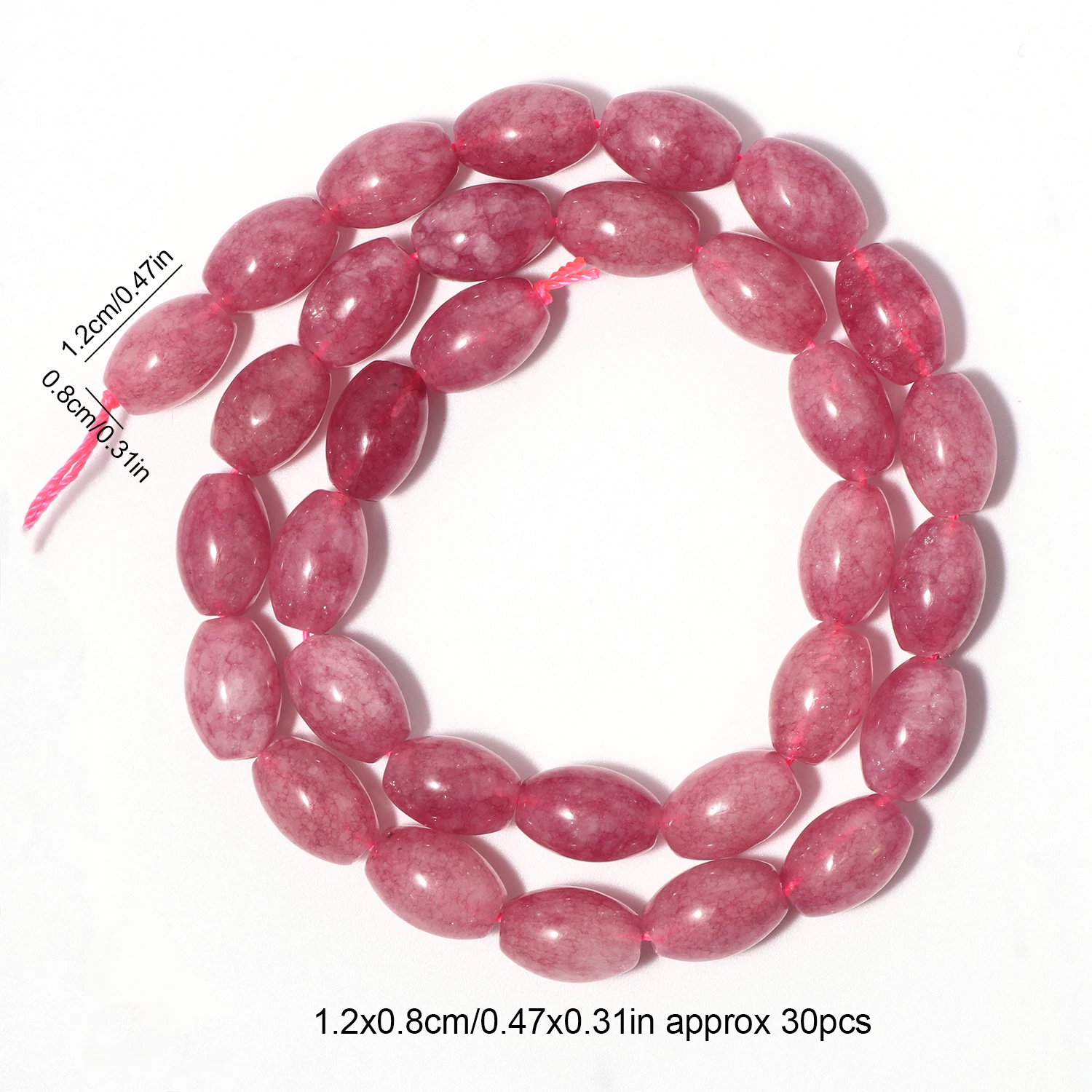 8X12Mm Ovale Vorm Jade Kralen Rijst Toermalijn Amazoniet Morganiet Steen Losse Kralen Voor Sieraden Maken Diy Bedels Armband