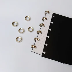 30PCS Mushroom Hole Disc Binding Metal Ring Loose-Leaf Notebook Sheet Stationery Book Disc Round Office Supplies Accessories
