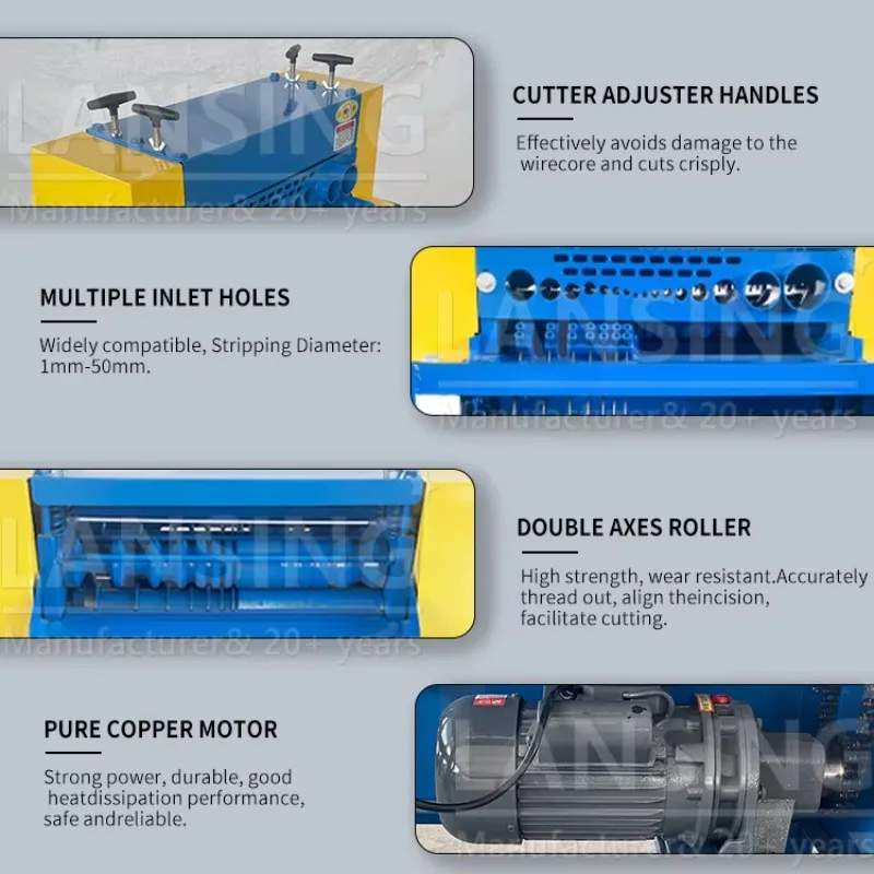 Hot Sale Full Automatic F50-2 Wire Strip Wire Stripping Machine Plastic Insulation Cable Stripper