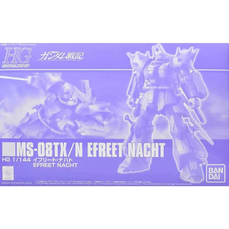 

Bandai PB Limited HGUC 1/144 MS-08TX/NF Evelet Night Battle Персонажи аниме Набор мобильных кукол в сборе