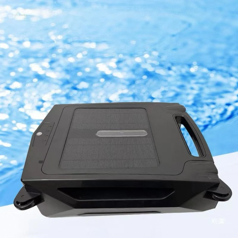 

Pool Surface Cleaner Robot Solar Powered Robotic Pool Skimmer Cleaner with Dual Charging Options Automatic Pool Vacuum Cleaner