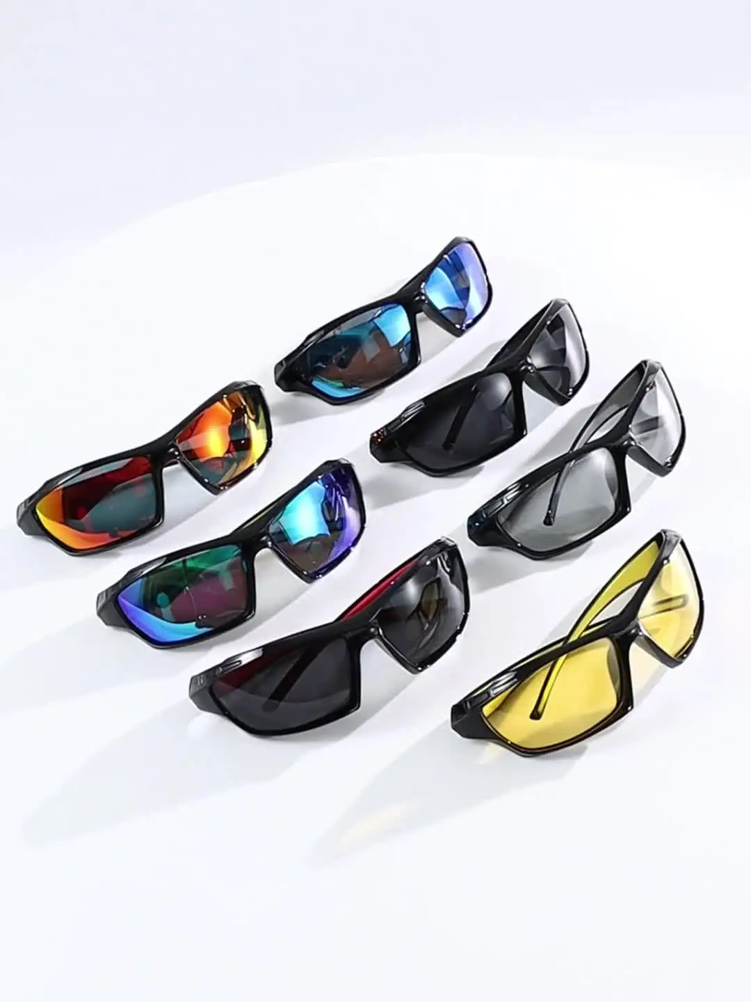 1/3PCS Sports Polarized Sunglasses for Men Lightweight Night Vision Male Shades Cycling Driving Fishing Fashion Mirror Sunglass