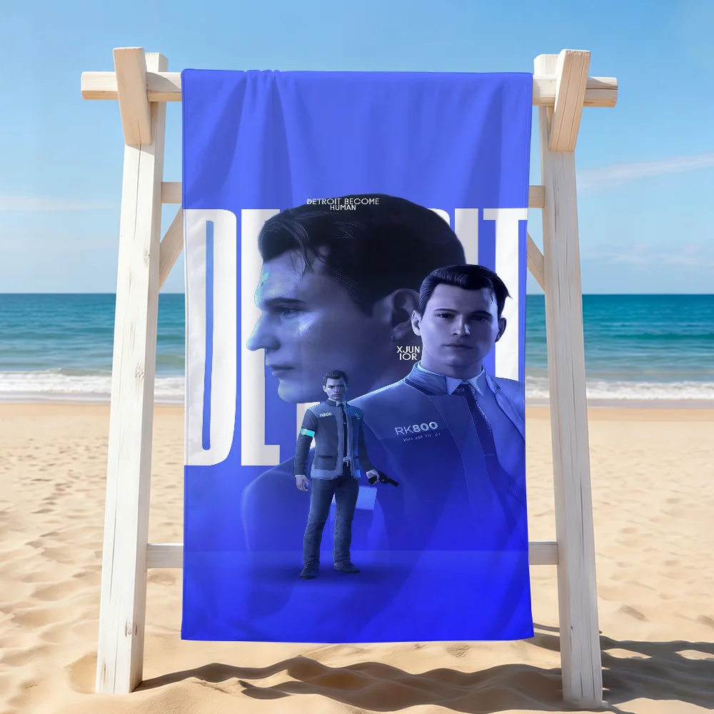 Game D-Detroit Become Human Connor Towel Drying Bath Towel Applicable To Light Swimming Camping Yoga Beach Out