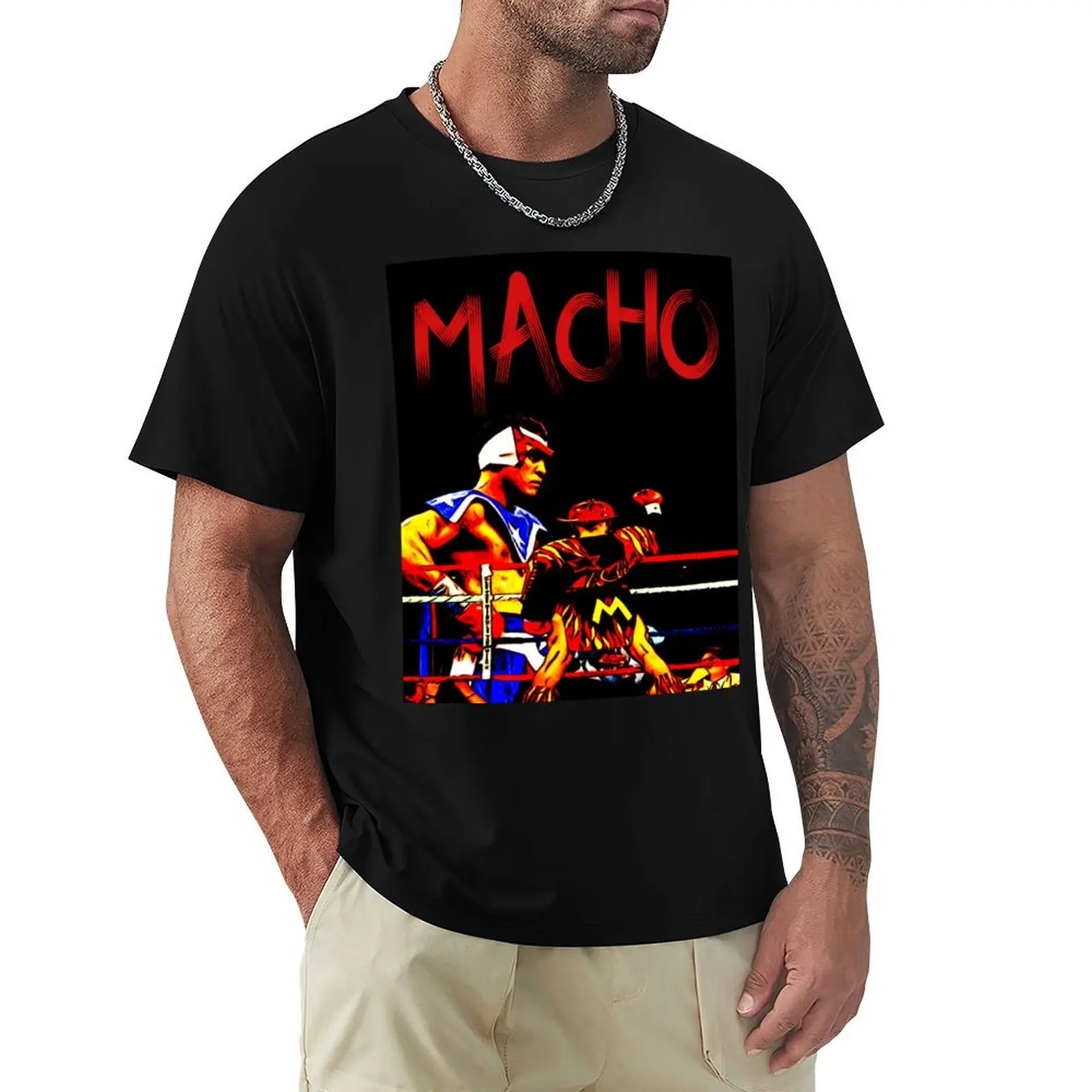 Hector Macho Camacho T-Shirt Big and Tall Crew Neck Tee